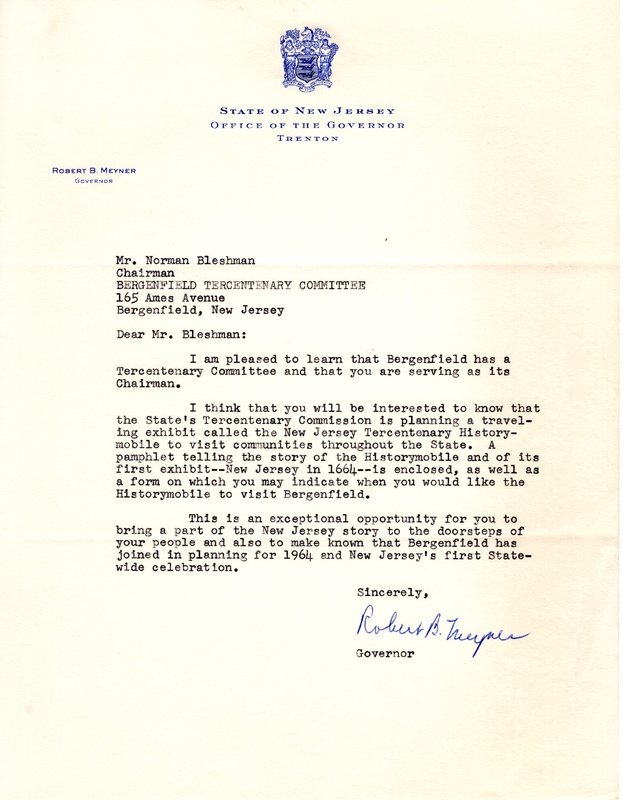 Governor Robert B Meyner Letter to Norman Bleshman.jpg