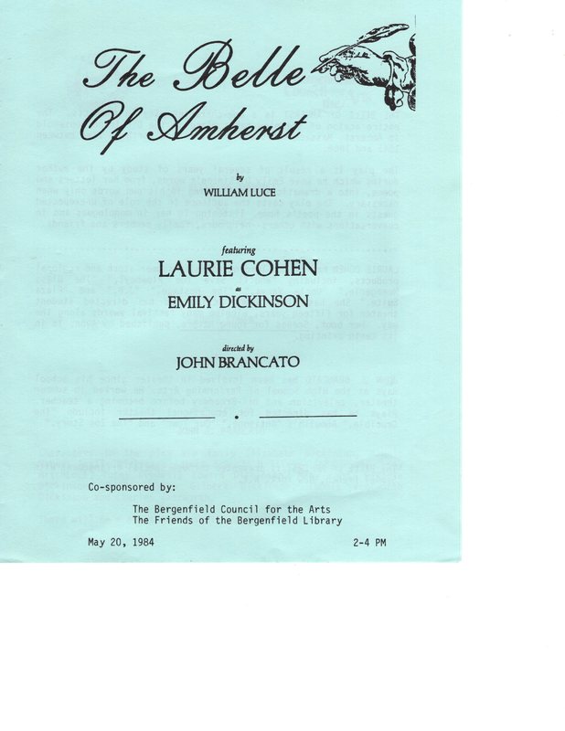 The Belle of Amherst program May 20 1984 P1.jpg