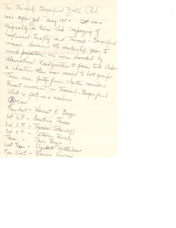 Zonta Club of Teaneck Bergenfield papers and records undated 2.jpg