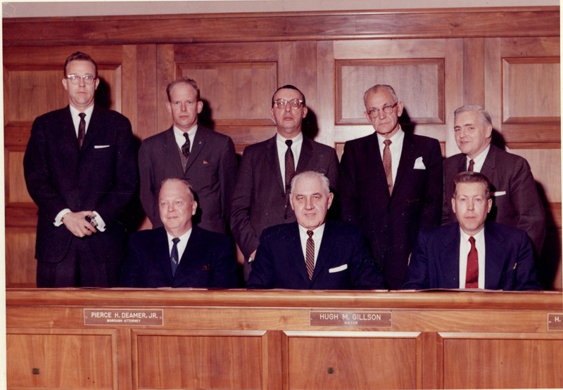 1 color photograph 5x7 Mayor and Council pictured Councilman Edward Noeltner Councilman Edwin Harvey Councilman Robert Burghardt Councilman Walter Hanneman Councilman Harold Boyd etc 1962.jpg