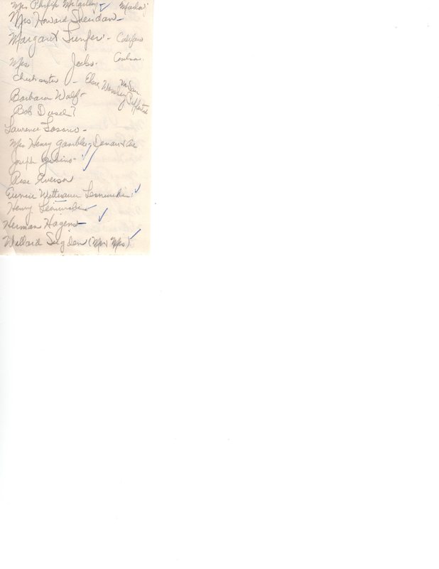 Handwritten and typed list of 50 year Bergenfield residents draft P7 back.jpg