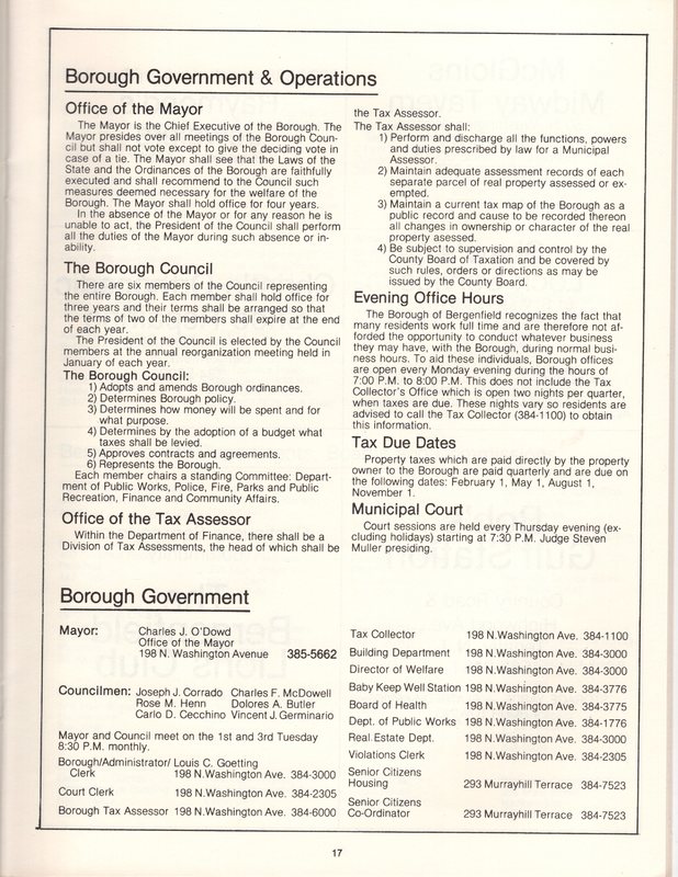 Bergenfield Information Guide Sponsored by the Police Athletic League Undated 11.jpg