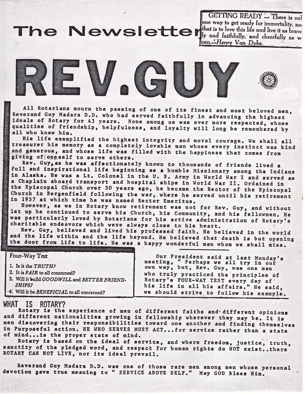 Bergenfield Rotary Club Newsletter 1 page Rev Guy undated.jpg