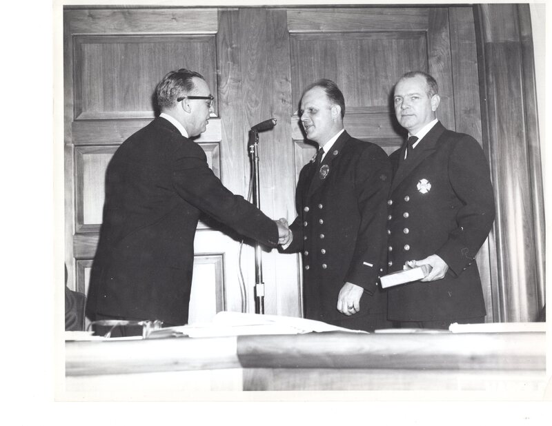 1 black and white photograph 8 x 10 Bergenfield Police Event Jan 1 1962 3.jpg