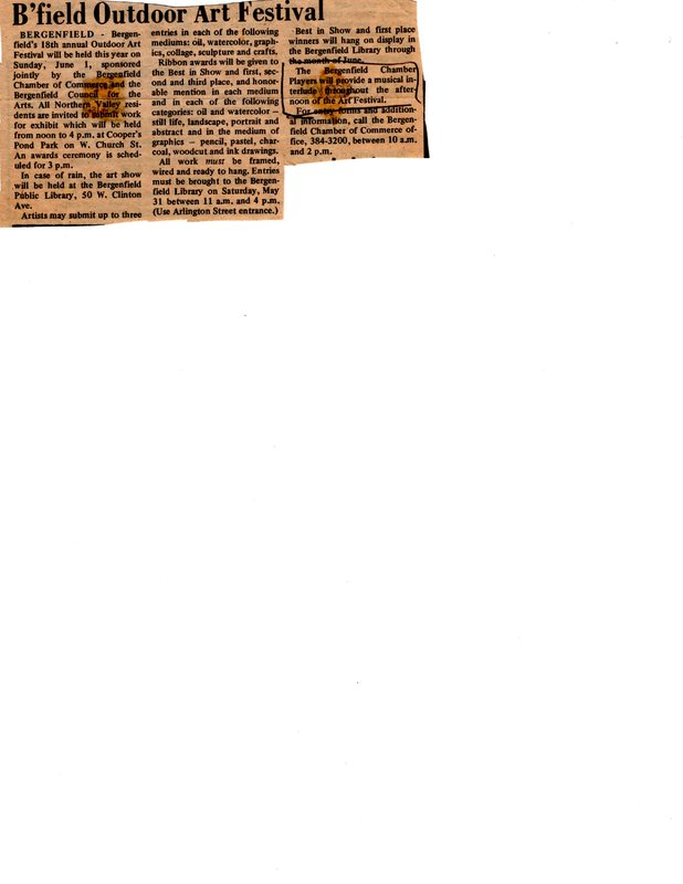 Bfield Outdoor Art Festival newspaper clipping 1980.jpg