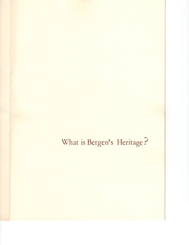 Bergen's Heritage