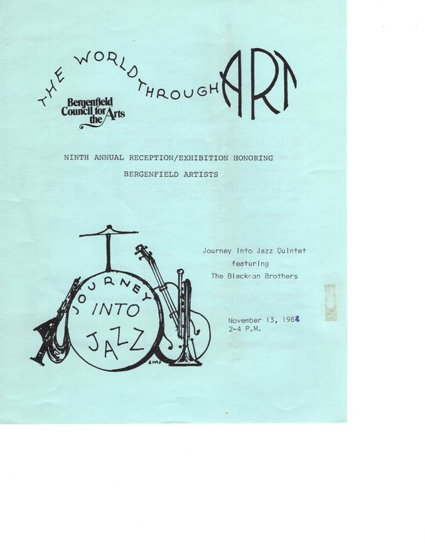 The World Through Art Ninth Annual Reception Exhibition Honoring Bergenfield Artists program Nov 13 1983 P1.jpg