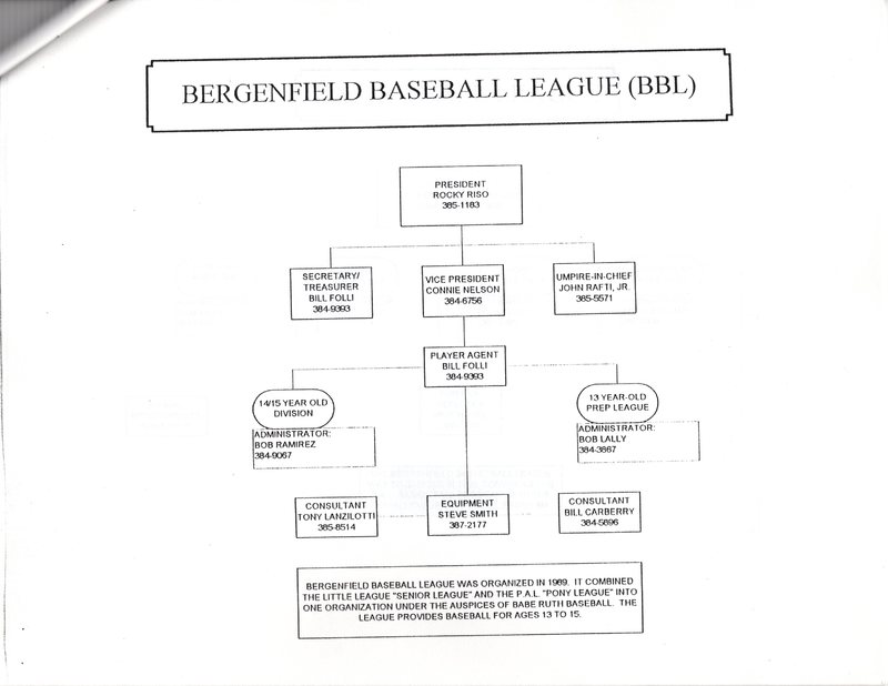 Organizational structure of recreational leagues service clubs and various organizations in Bergenfield pamphlet Nov 1997 7.jpg