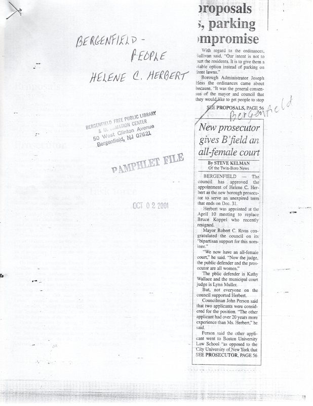 Herbert Helene C New prosector gives Bfield an all female court Oct 2 2001 1.jpg