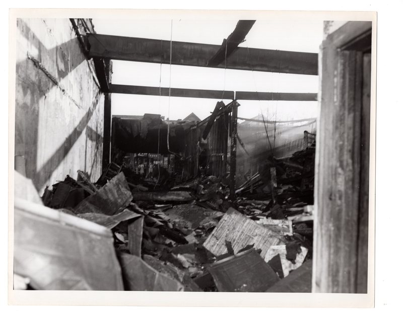 3 of 7 black and white photographs (8 x 10) four store fire Washington Avenue, Dec. 11, 1952.jpg