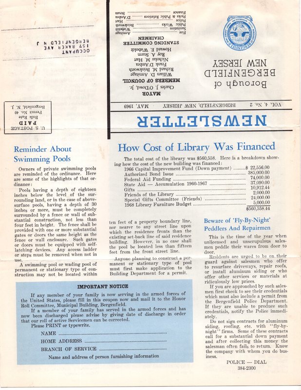 Bergenfield Newsletter Vol.4 No.2 May 1969 4.jpg