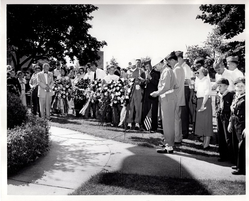6 black and white photographs 8 x 10 VFW events and commemorations Undated 2.jpg