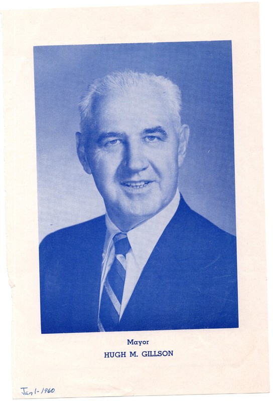 1 print (5.75 x 8.5) portrait of Mayor Hugh M. Gillson, Jan. 1, 1960.jpg