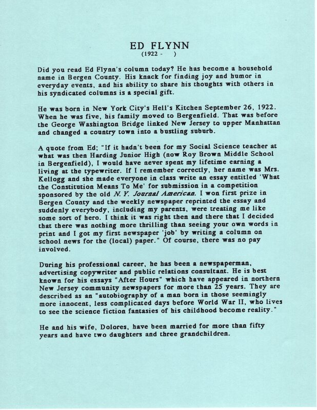 Bergenfield Hall of Fame list of first 30 HOF members foreward by Betty Schmelz and biographies 17.jpg