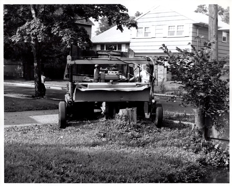 1 black and white photograph Public Works Department equipment undated 1.jpg