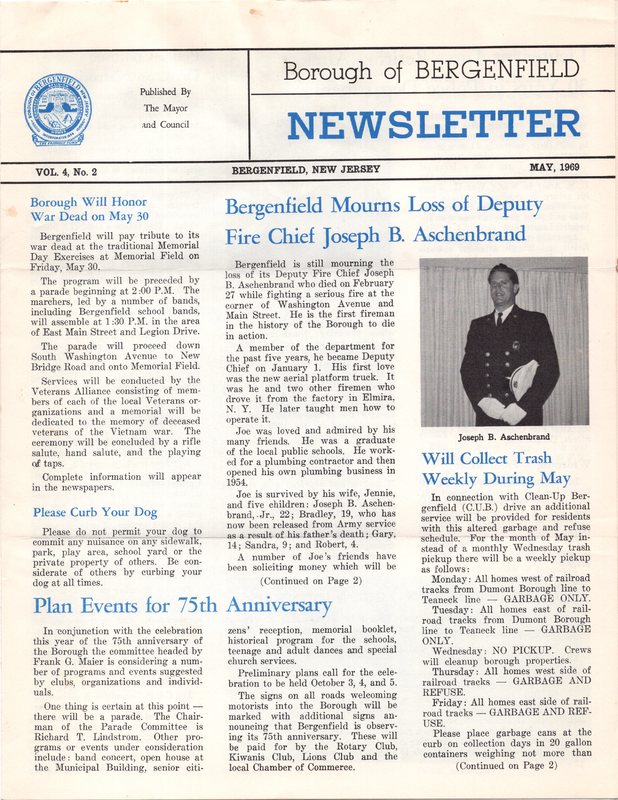 Bergenfield Newsletter Vol.4 No.2 May 1969 1.jpg