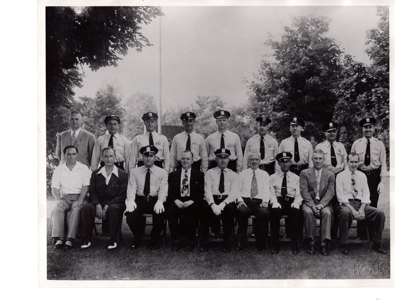 1 black and white photograph 8 x 10 Bergenfield Police Department 1950.jpg