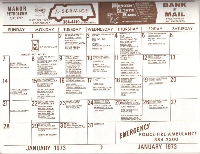 Bergenfield Report and Calendar 1973 January 2.jpg