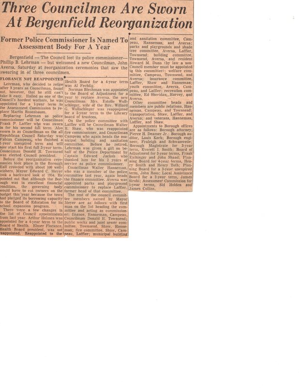 Three Councilmen Are Sworn at Bergenfield Reorganization newspaper clipping undated.jpg