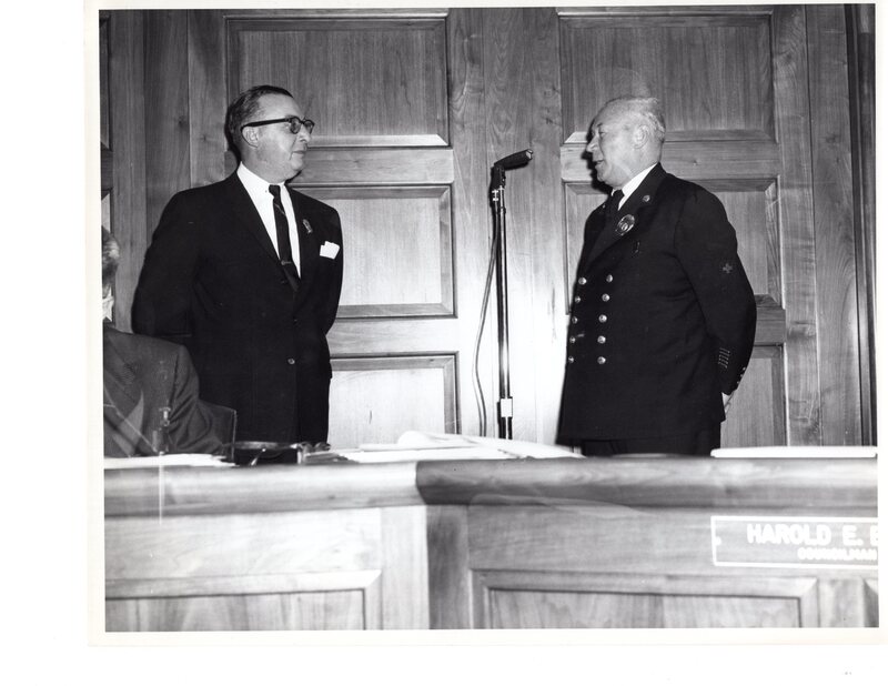 1 black and white photograph 8 x 10 Bergenfield Police Event Jan 1 1962 4.jpg