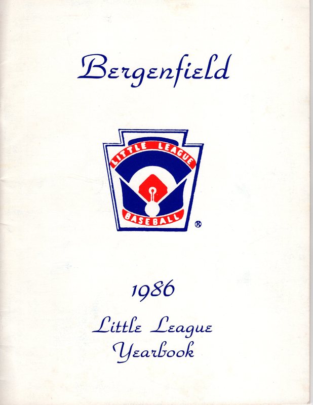 Bergenfield Little League Yearbook 1986 Cover.jpg