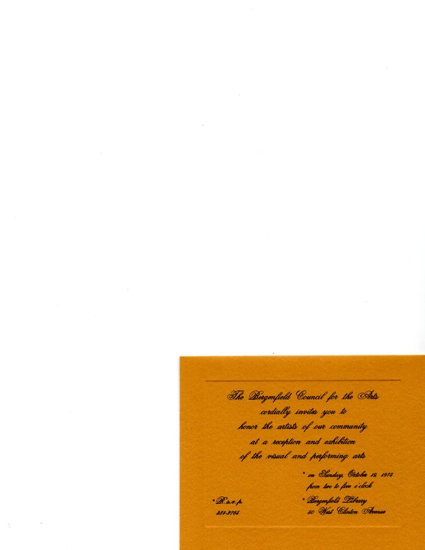 Bergenfield Council for the Arts Invitation Oct 19 1975.jpg