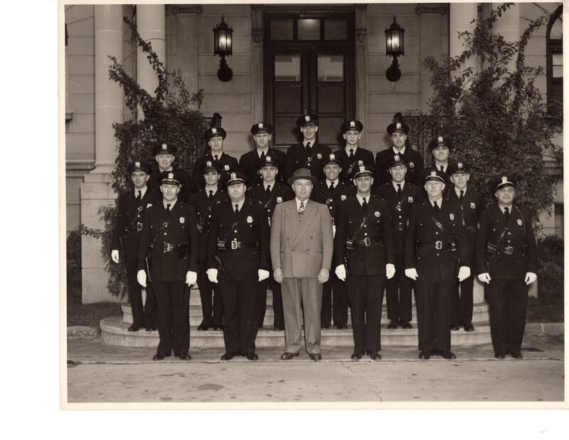 1 black and white photograph 8 x 10 Bergenfield Police Department group photograph 1950.jpg