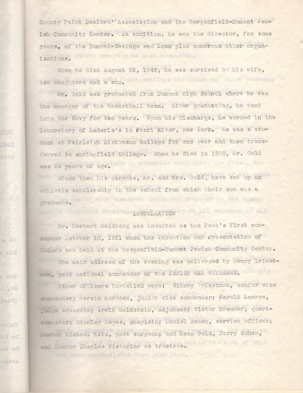 Gold Moses Post 654 of the Jewish War Veterans of the United States paper by Carol Moses 4.jpg