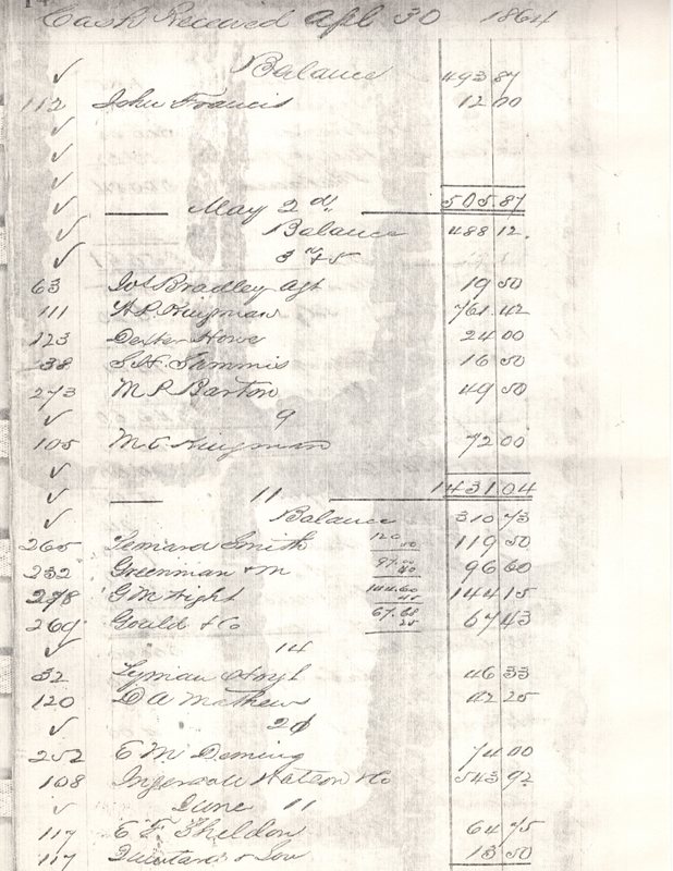 Cooper Chair Factor ledger 16 pages photocopied March to June 1864 p10.jpg