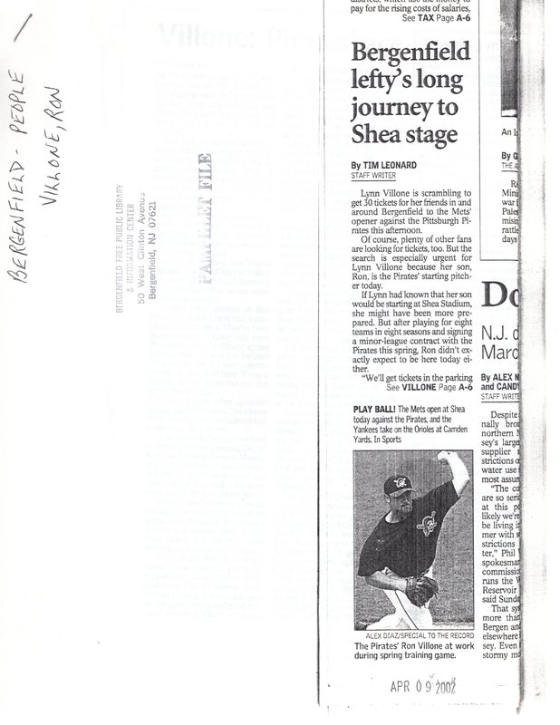 Villone Ron Bergenfield Leftys Long Journey to Shea Stage April 9 2002 1.jpg