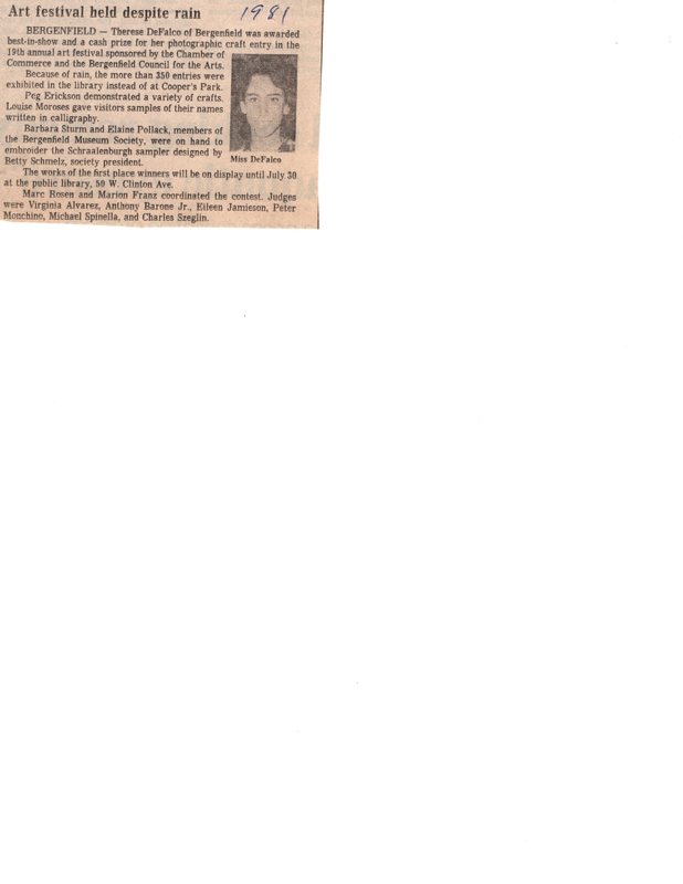 Art Festival Held Despite Rain newspaper clipping 1981.jpg