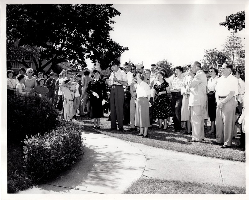 6 black and white photographs 8 x 10 VFW events and commemorations Undated 3.jpg