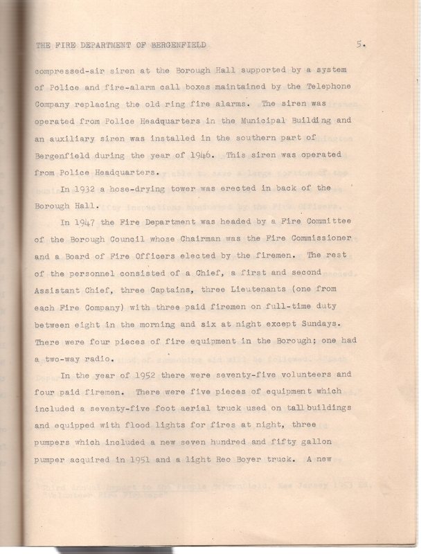 7 of 12 “The Fire Department of Bergenfield,” nine page typewritten report by Carolyn Hager, Undated.jpg