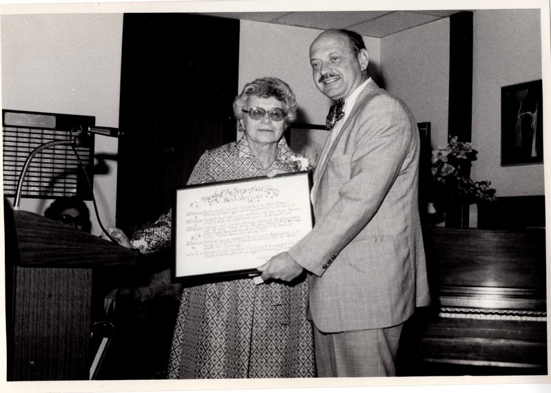 1 black and white photograph Friends of the Bergenfield Library plaques 1.jpg