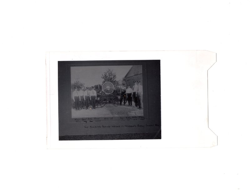 1 of 2 black and white photographed image (4.75 x 3.5) Fire Company, 1917-1918.jpg