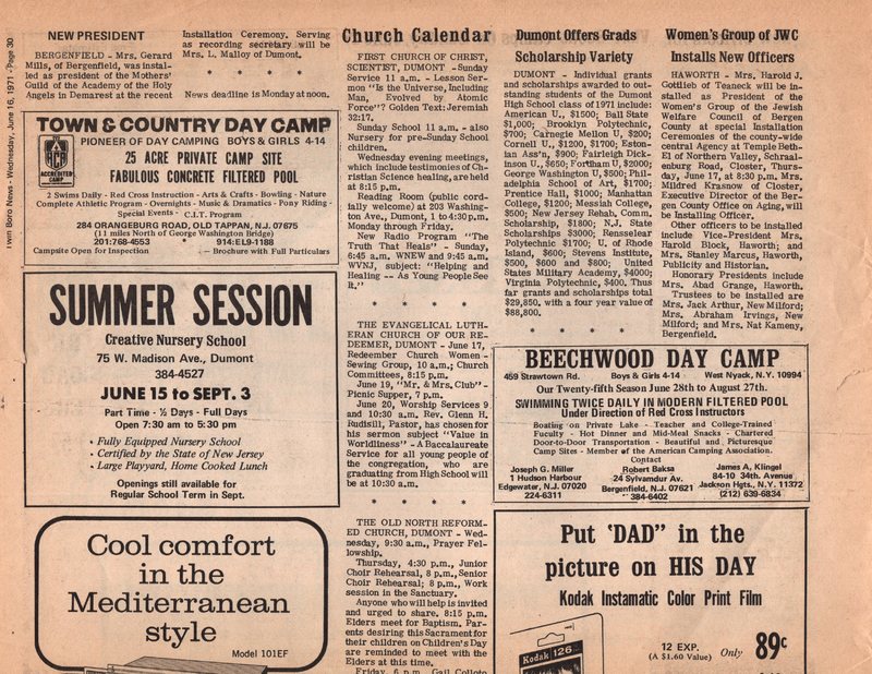 Bergenfield Newsletter Vol.6 No.2 June 1971 9.jpg