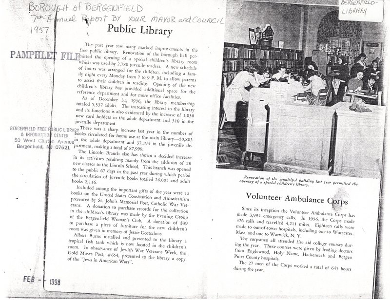 Borough of Bergenfield 7th Annual Report by Mayor and Council Volunteer Ambulance Corps 1957 1.jpg