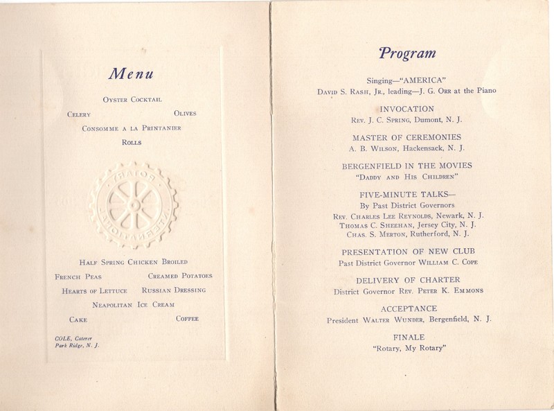 Charter Night Rotary Club program Palace Theatre Sept 30 1925 2.jpg