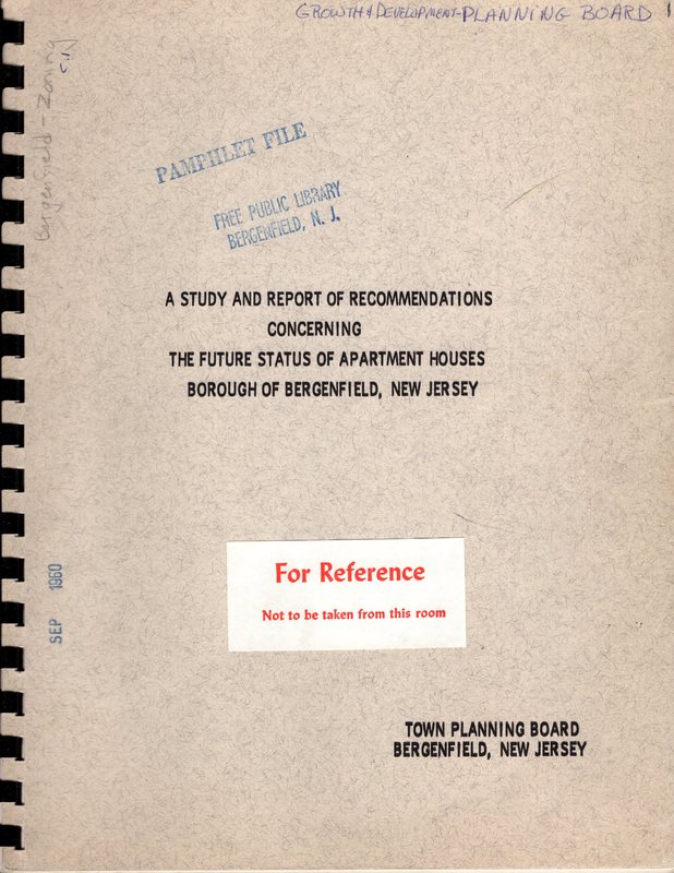 A Study and Report of Recommendations Concerning the Future Status of Apartment Houses Sept 12 1960 1.jpg