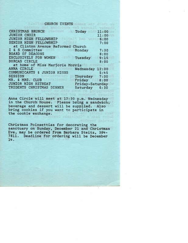 South Presbyterian Church Order of Worship Program December 7 1980 Page 4.jpg