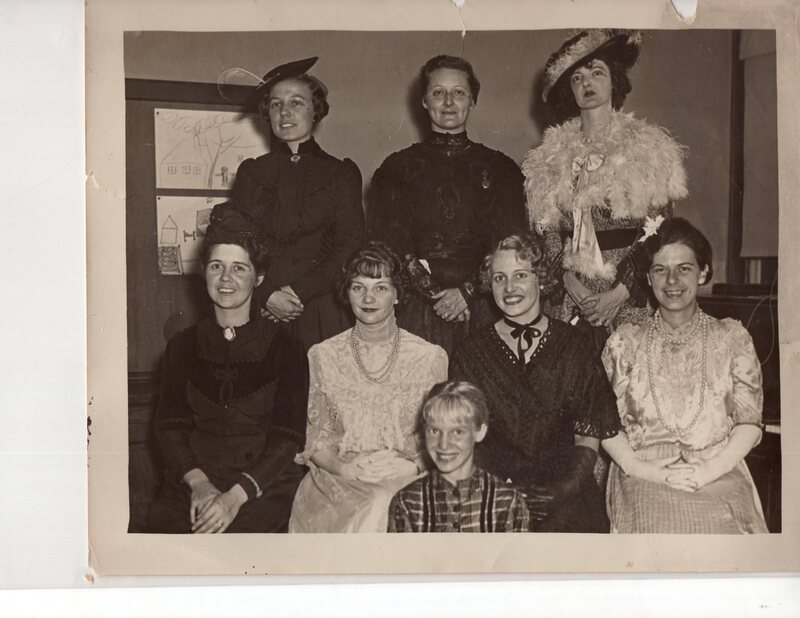 1 black and white photograph 40th Anniversary Bergenfield members of CWC 1934.jpg