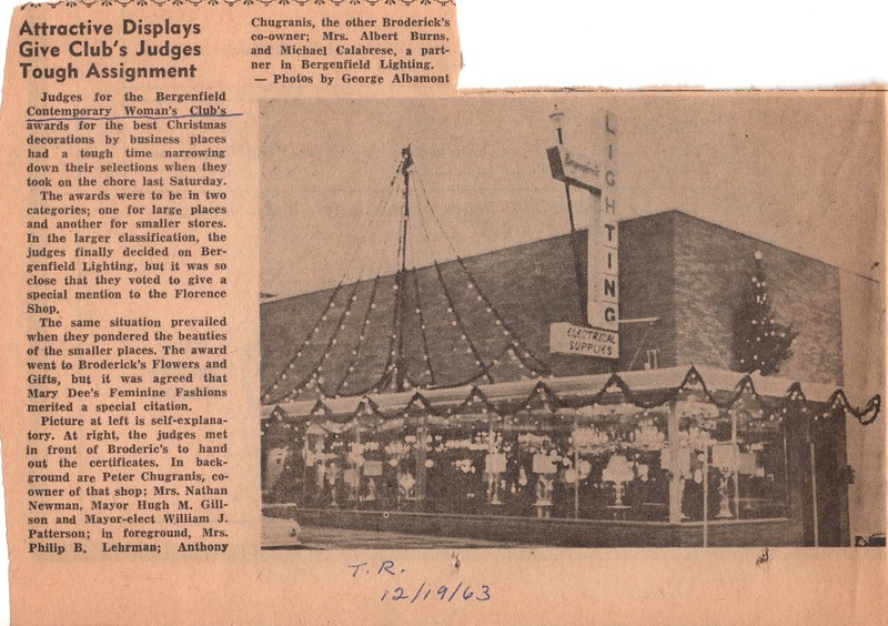 Attractive Displays Give Clubs Judges Tough Assignment Times Review newspaper clipping December 19 1963.jpg