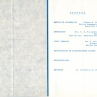 Lt Cornelius Westervelt Tuers Dinner program 1969 3.jpg