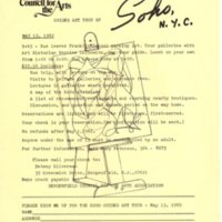 Guided Art Tour of SoHo flyer, May 15, 1982<br /><br />
