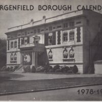 Cover Bergenfield Borough Calendar 1978-1979