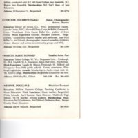 “Artists in Residence” booklet listing of performing, visual, crafts and literary artists in Bergenfield, 1977 P8.jpg
