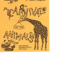 Sixth Annual Reception “Carnival of the Animals” program, November 23, 1980