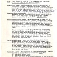 75th Anniversary Parade – Rules and Regulations re floats p.1