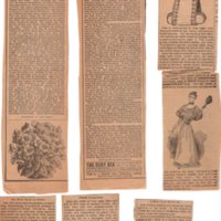Assortment of 19th century periodicals and newspaper clippings of recipes and home remedies 1.jpg