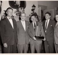1 black and white photograph 8 x 10 BergenfieldPistol Team Championship Trophy 1958 1.jpg